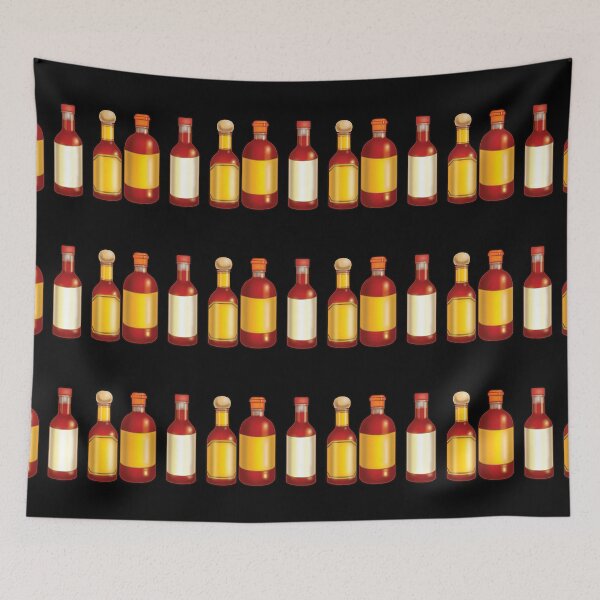 Item preview, Classic Mexican Hot Sauce on Black Background designed and sold by pablomendoza.