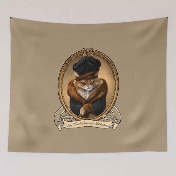 Item preview, Renaissance Cat - Duke Vasil Alexander Mikhailovich (A Siberian Cat) designed and sold by JMSArt.