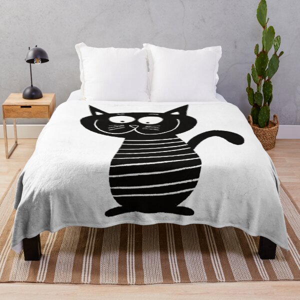 Item preview, Black and white cat nr2 designed and sold by KateCrafts.