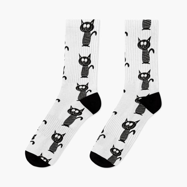 Item preview, Black and white cat nr2 designed and sold by KateCrafts.