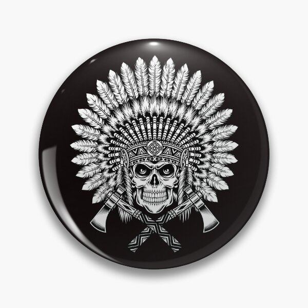 Item preview, Native Indian Skull Tomahawk designed and sold by inkwear.