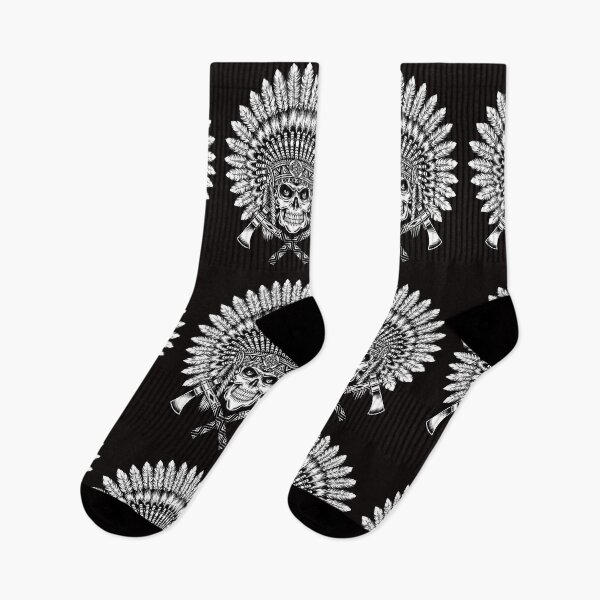 Item preview, Native Indian Skull Tomahawk designed and sold by inkwear.