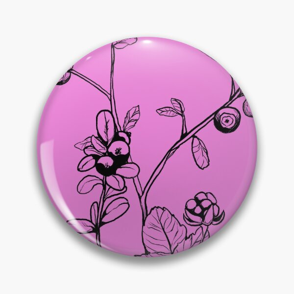 Item preview, Arctic forest berries pink designed and sold by vieno.