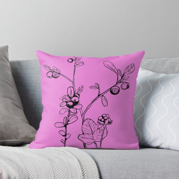Item preview, Arctic forest berries pink designed and sold by vieno.