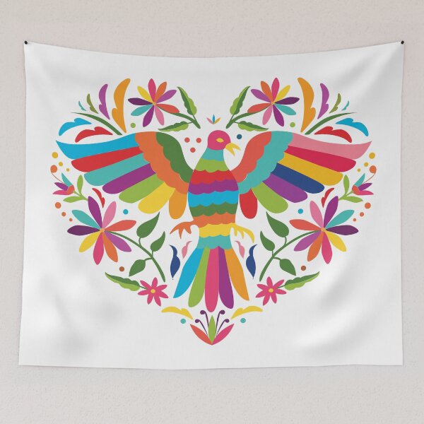 Item preview, Mexican Otomí Heart Design designed and sold by Akbaly.