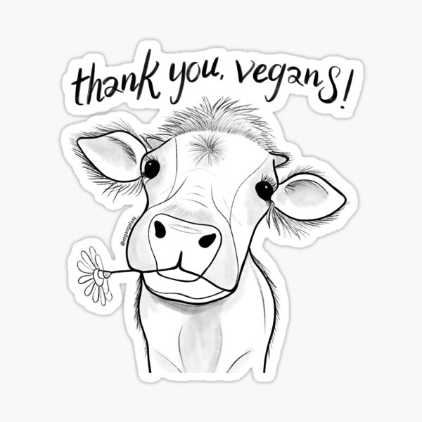 Vista previa del artículo con la obra «Gracias veganos», diseñado y vendido por vegansfacts.