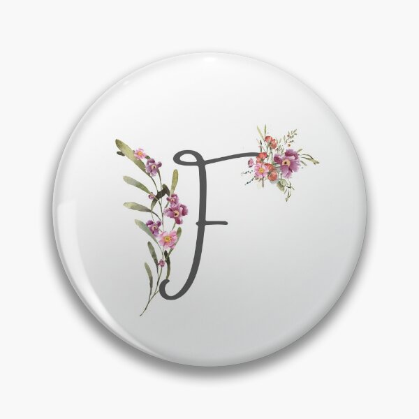 Item preview, Floral Initial Letter F designed and sold by TheFamilyVan.