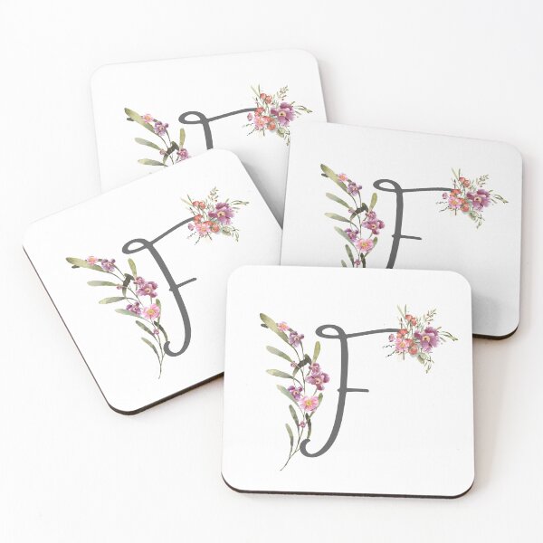 Item preview, Floral Initial Letter F designed and sold by TheFamilyVan.