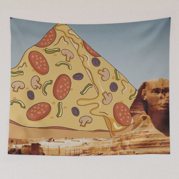 Item preview, Pizza pyramid in Egypt - Photography and illustration designed and sold by Firandi.