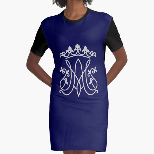 Ave Maria monogram Graphic T-Shirt Dress for Sale by neteor