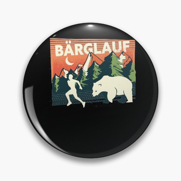 Aperçu de l'œuvre Course à pied et course en montagne, énonciation drôle Bärglauf créée et vendue par GreenOptix.
