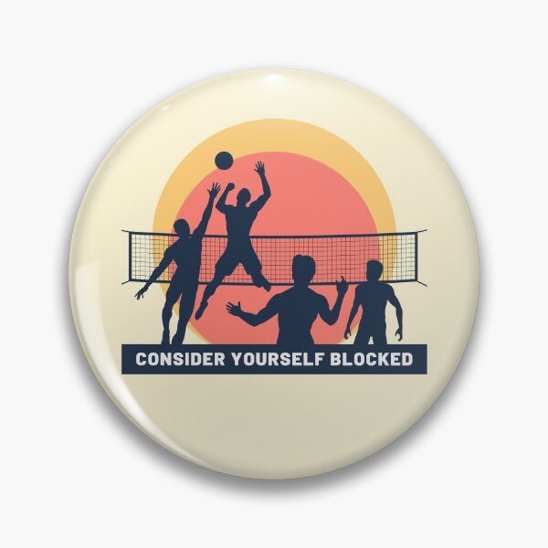 Item preview, Funny Volleyball Consider Yourself Blocked designed and sold by JustCreativity.