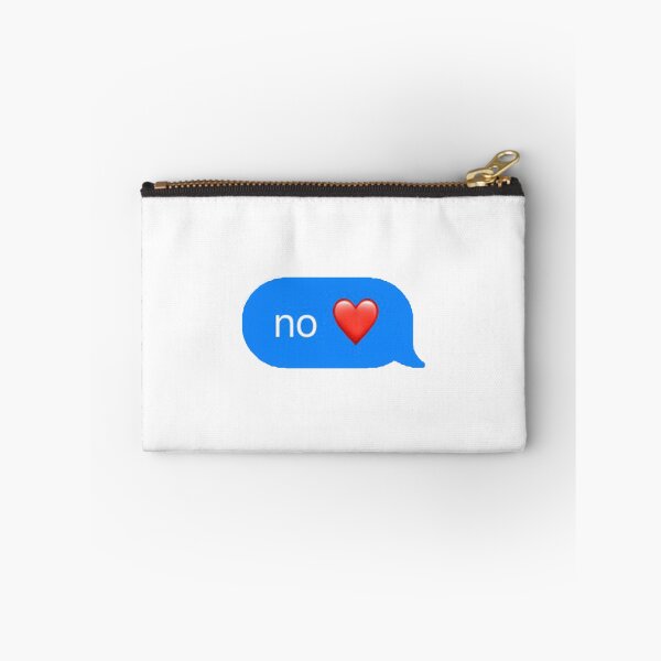 Item preview, no heart emoji text designed and sold by disneyboy7.