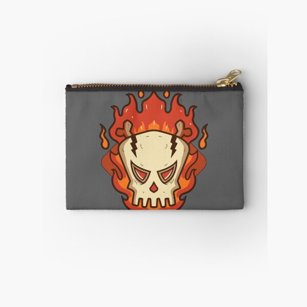 Item preview, Skull with flames designed and sold by Bitxeja.
