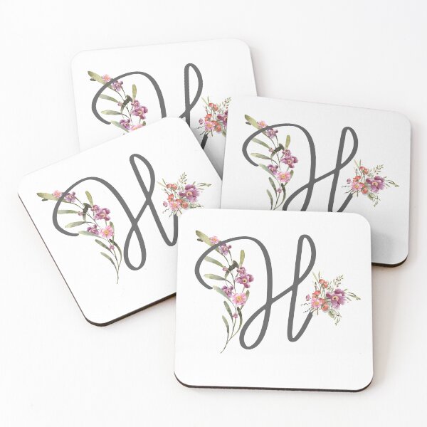 Item preview, Floral Initial Letter H designed and sold by TheFamilyVan.