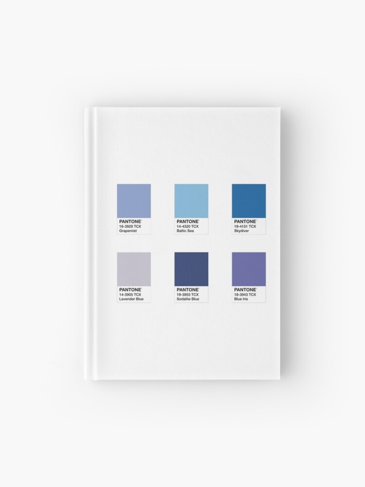 Pantone Swatches Blue Lavender Hardcover Journal for Sale by zyeloa