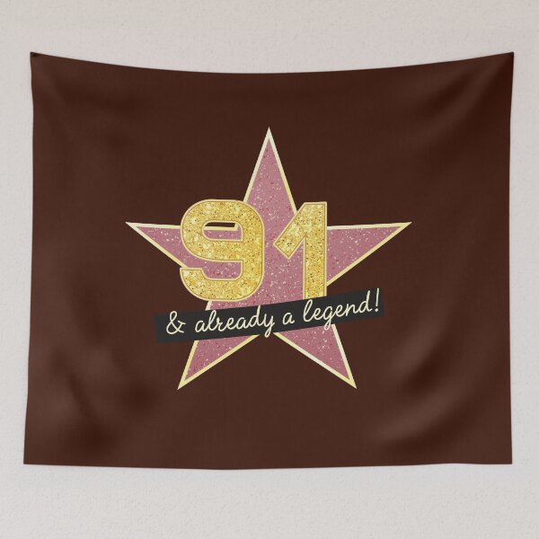 Item preview, 91st Birthday Gifts - 91 Years old & Already a Legend designed and sold by betternotes.