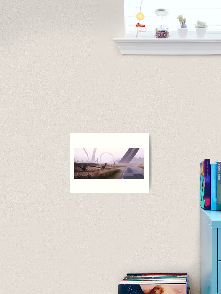 Thumbnail 1 of 3, Art Print, Septemberjägare designed and sold by simonstalenhag.
