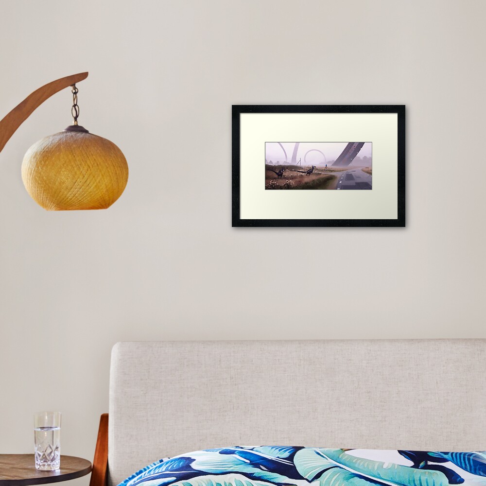 Item preview, Framed Art Print designed and sold by simonstalenhag.