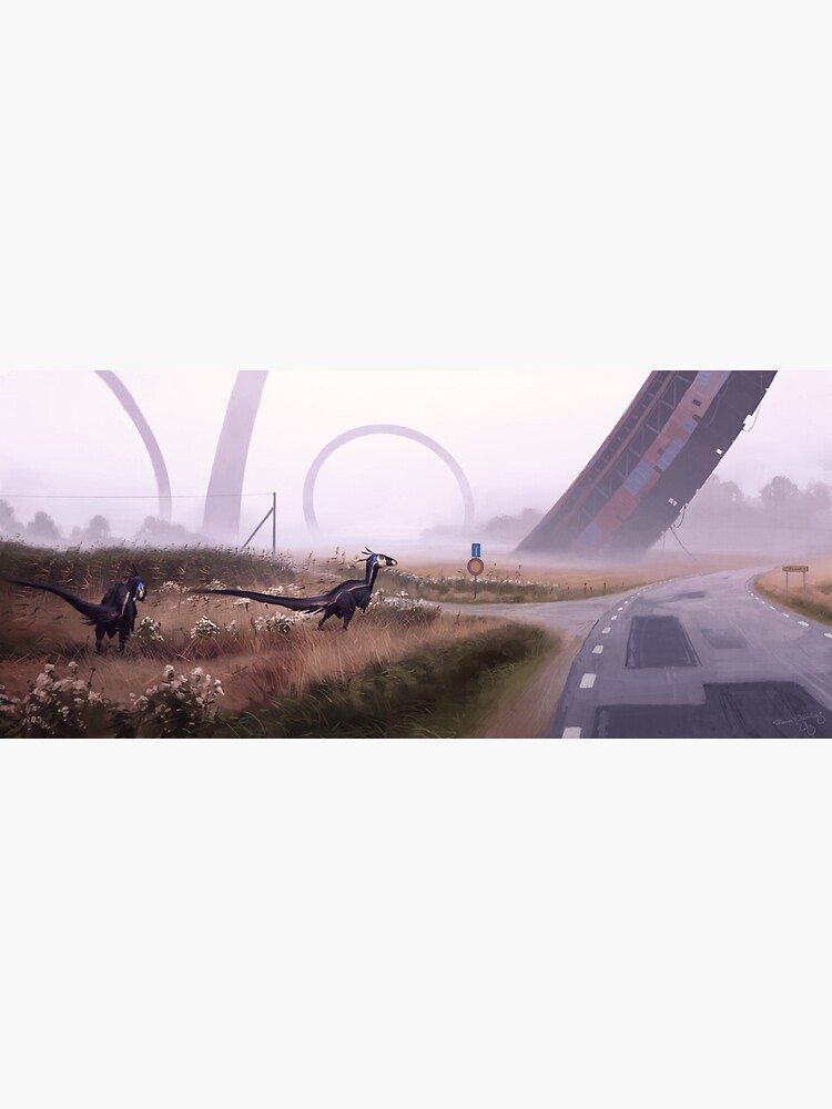 Thumbnail 3 of 3, Poster, Septemberjägare designed and sold by simonstalenhag.