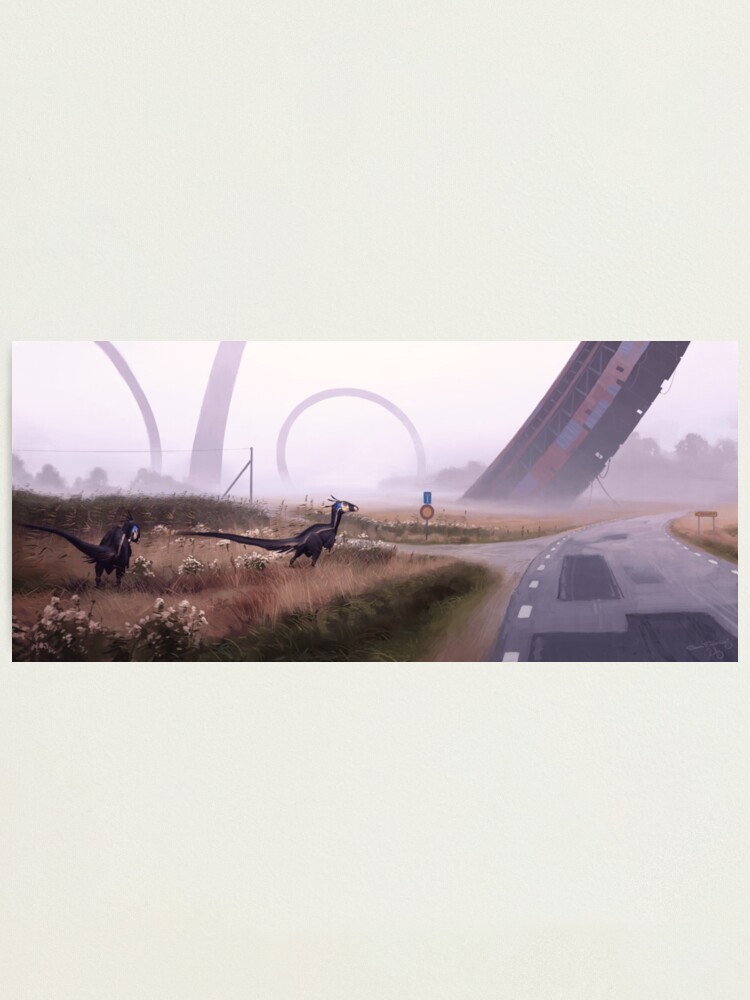 Thumbnail 2 of 3, Photographic Print, Septemberjägare designed and sold by simonstalenhag.