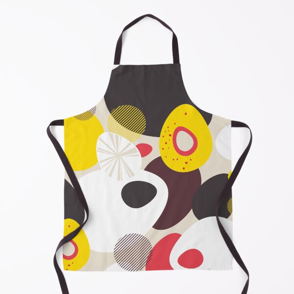 Item preview, Pebble Stone – abstract pattern design in yellow, brown and white designed and sold by Pia Kolle.