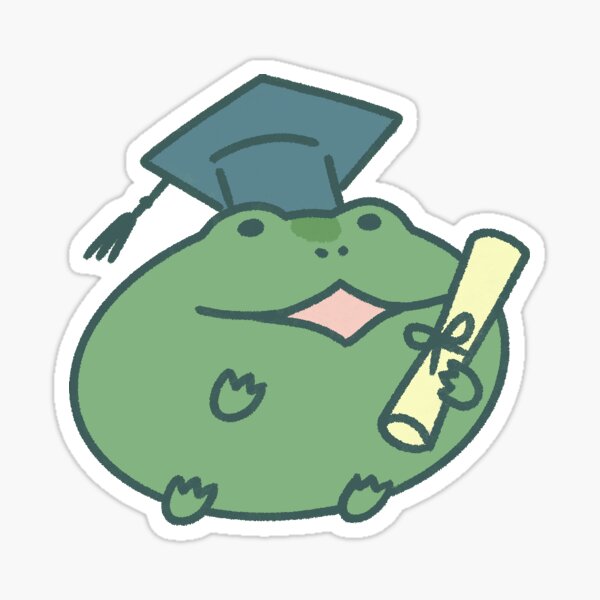 frog graduation cap