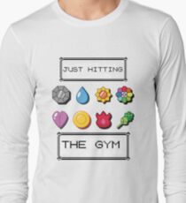 Pokemon hitting the gym Long Sleeve T-Shirt