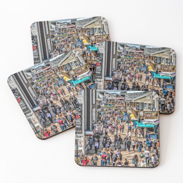 Item preview, Tourists on Pier 39 designed and sold by dbvirago.