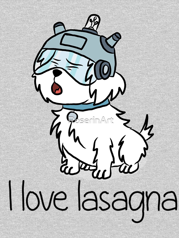"I Love Lasagna" Snuffles - Rick and Morty by RoserinArt