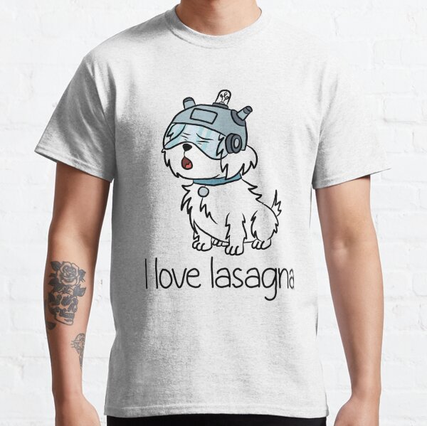 "I Love Lasagna" Snuffles - Rick and Morty Classic T-Shirt