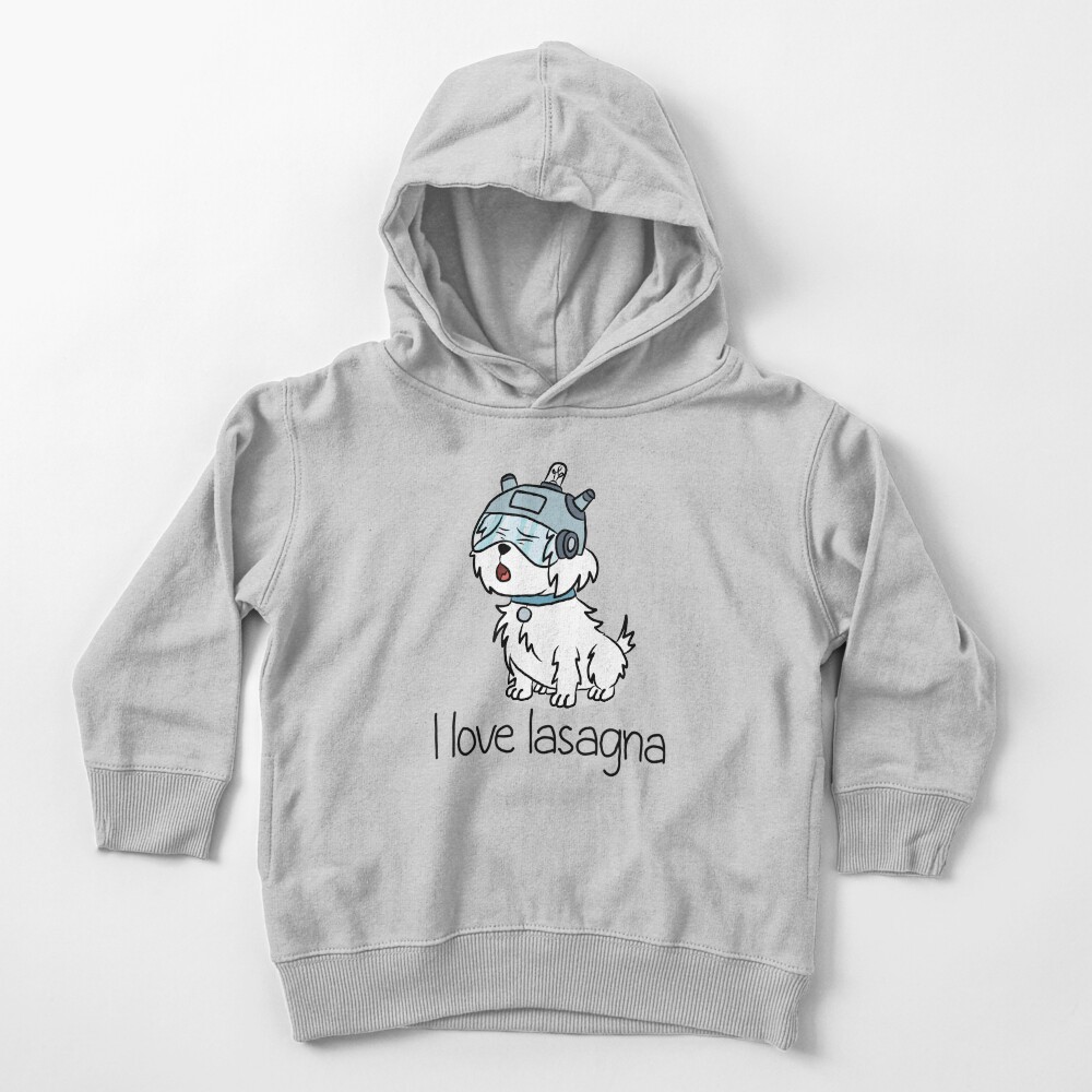 "I Love Lasagna" Snuffles - Rick and Morty Toddler Pullover Hoodie