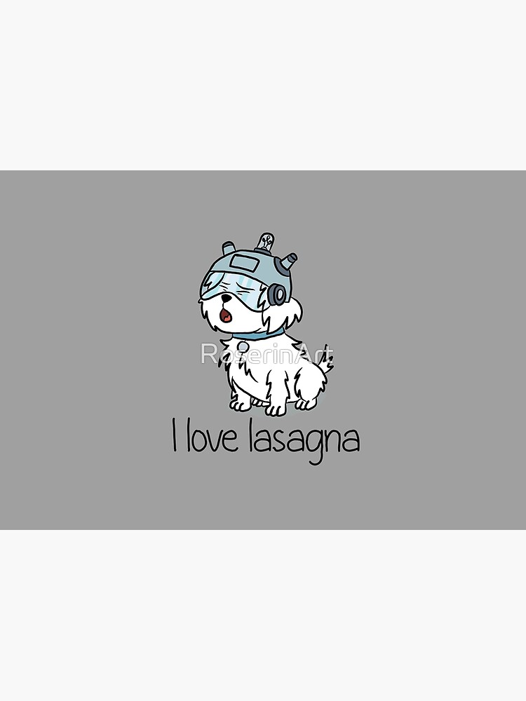 "I Love Lasagna" Snuffles - Rick and Morty by RoserinArt