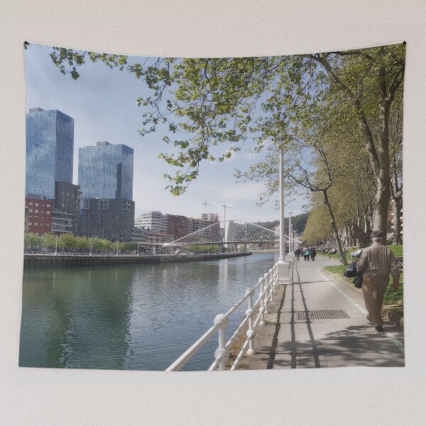 Item preview, Zubizuri Bridge in Bilbao by Calatrava designed and sold by archmar.