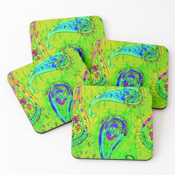 Item preview, giant green paisley designed and sold by Nickdavisinghe.