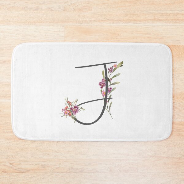 Item preview, Floral Initial Letter J designed and sold by TheFamilyVan.