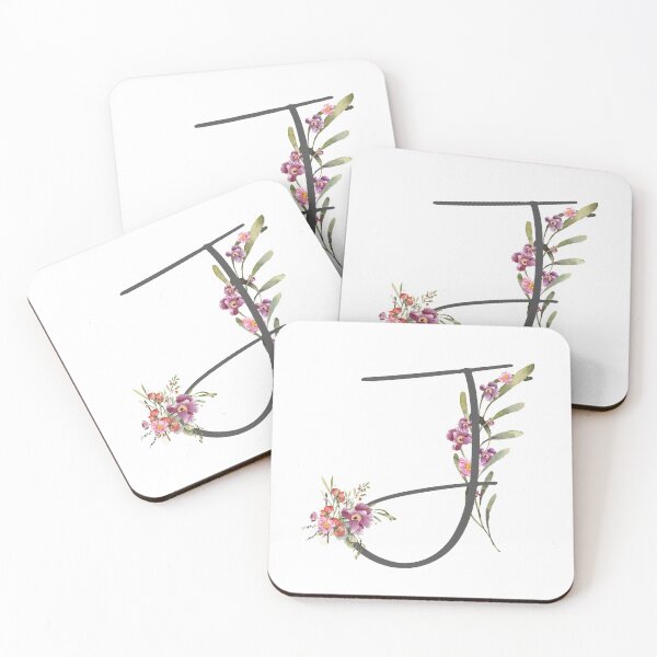 Item preview, Floral Initial Letter J designed and sold by TheFamilyVan.