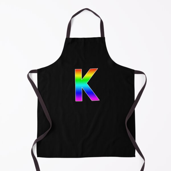 Item preview, The Letter K - Monogram in Rainbow Gradient designed and sold by Bumblefuzzies.