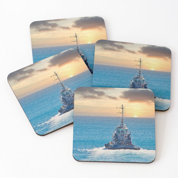 Item preview, Tugboat Heading into Sunset designed and sold by dbvirago.