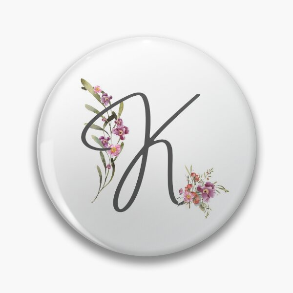 Item preview, Floral Initial Letter K designed and sold by TheFamilyVan.