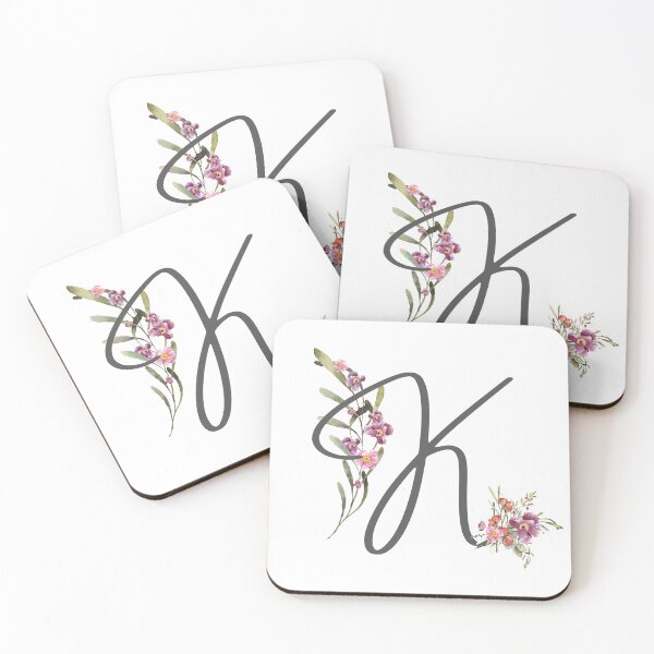 Item preview, Floral Initial Letter K designed and sold by TheFamilyVan.