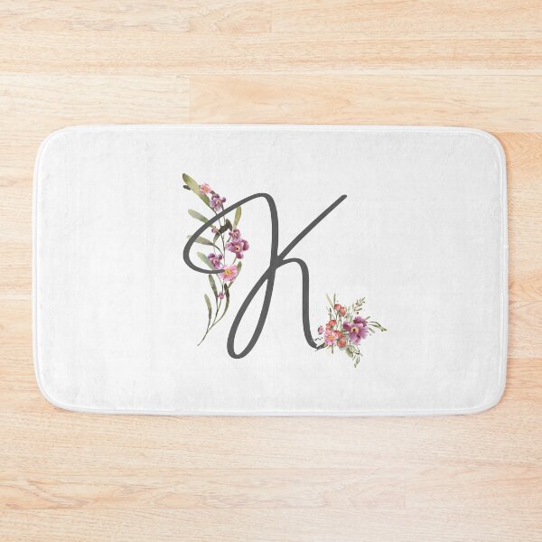 Item preview, Floral Initial Letter K designed and sold by TheFamilyVan.