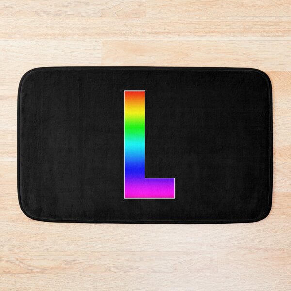 Item preview, The Letter L - Monogram in Rainbow Gradient designed and sold by Bumblefuzzies.