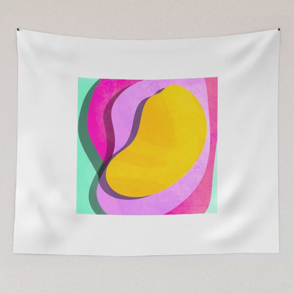 Item preview, abstract colour layered paper cut out blobs design designed and sold by Jenny Romeril.