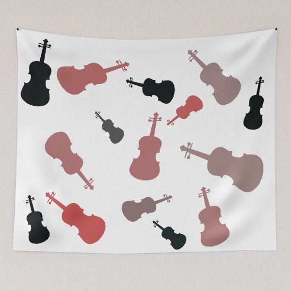 Item preview, violin pattern, music art designed and sold by Stephanie  Skeem.