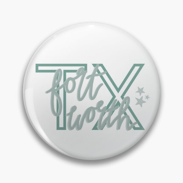 Item preview, Fort Worth in teal designed and sold by nicolekatewill.