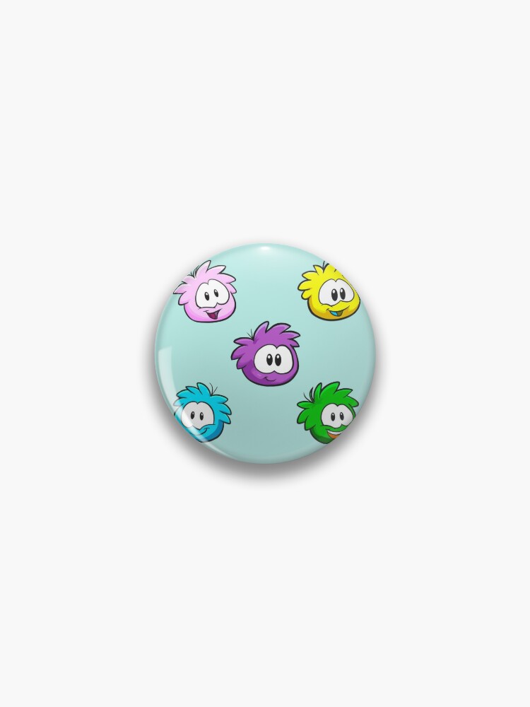 Chapa «Juego de pegatinas Puffles Club Penguin» de gretafriesen | Redbubble