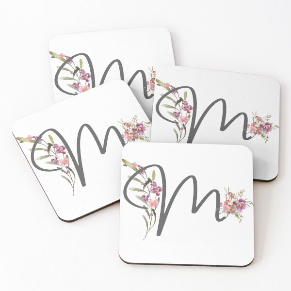Item preview, Floral Initial Letter M designed and sold by TheFamilyVan.