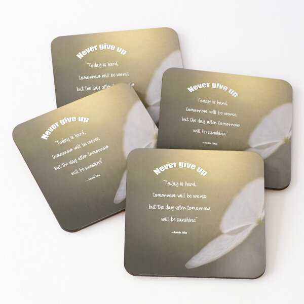 Item preview, Never Give Up, Motivational Quote designed and sold by Amy Dundon.