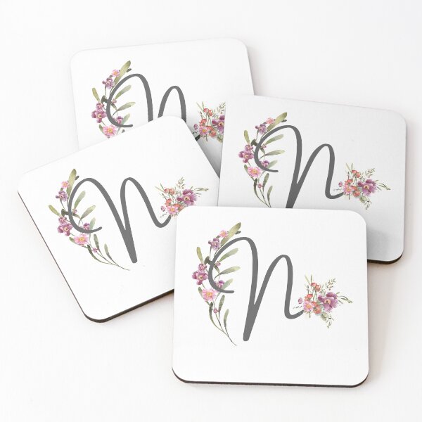 Item preview, Floral Initial Letter N designed and sold by TheFamilyVan.